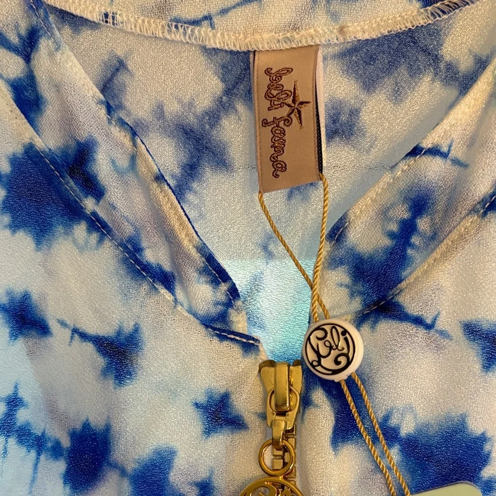 Luli Fama of Miami Beautiful Mess Gold Zipper Bomber Jacket Multicolor - Picture 2 of 7